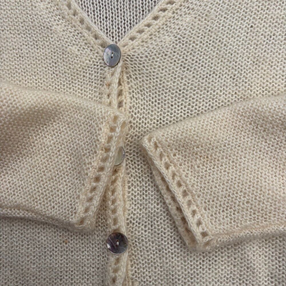 Vintage Paul Harris Design Button Up Knit Cardigan Sweater Women's Size M Mohair - Picture 5 of 11